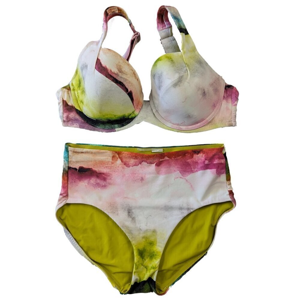 CALIA by Carrie Underwood Tie Dyed 2-piece Underwire swimsuit